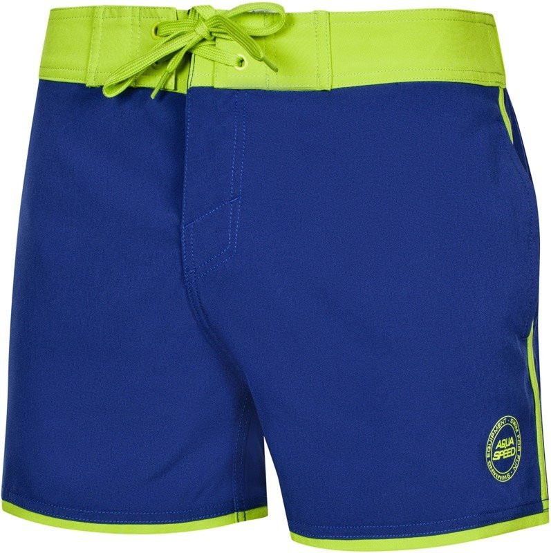 Pánské plavecké šortky Axel 23 - AQUA SPEED tmavě modrá-zelená XXL