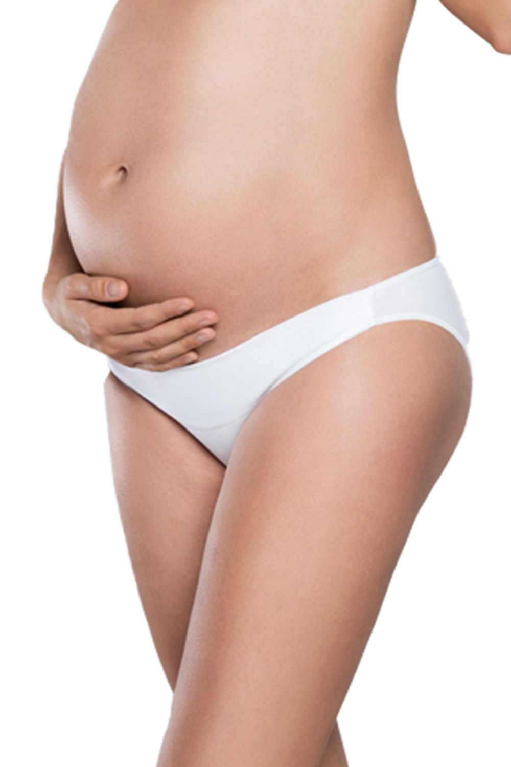 Dámské těhotenské kalhotky Lux mini Bílá - Italian Fashion L