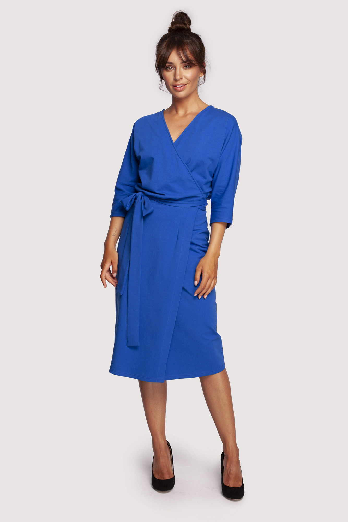 Dámské šaty B241 Royal Blue - BeWear modrá XL