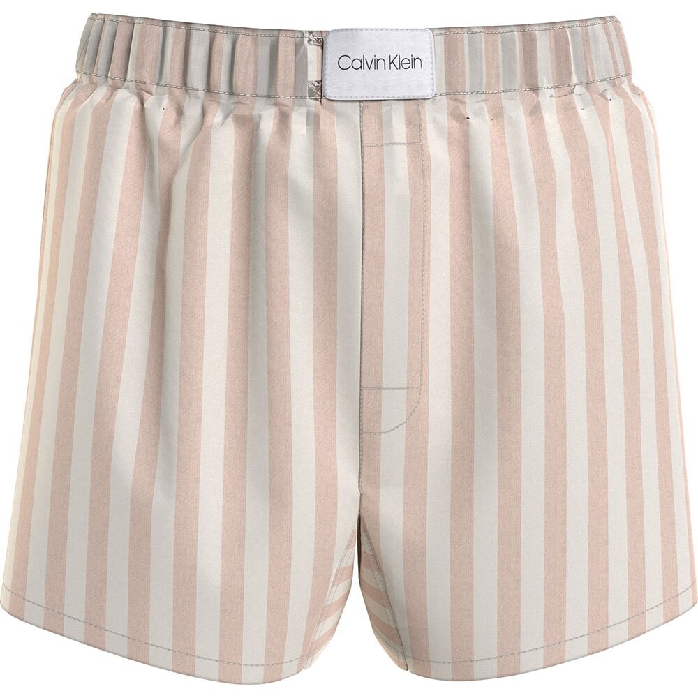 Dámské pyžamové šortky QS6892E FRN proužky - Calvin Klein M