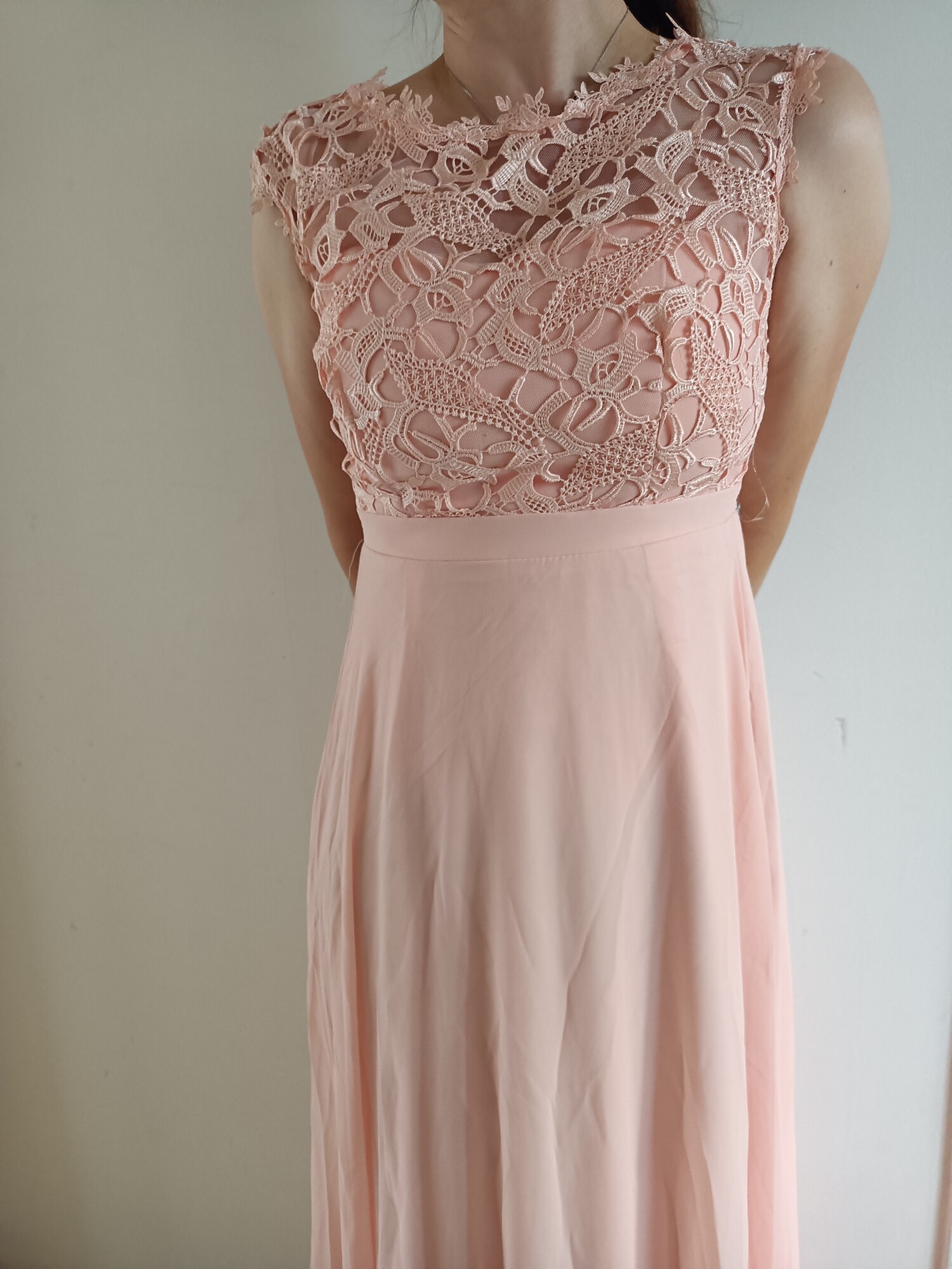 Dámské šaty dlouhé Lenka korálově růžové - EVA&LOLA S