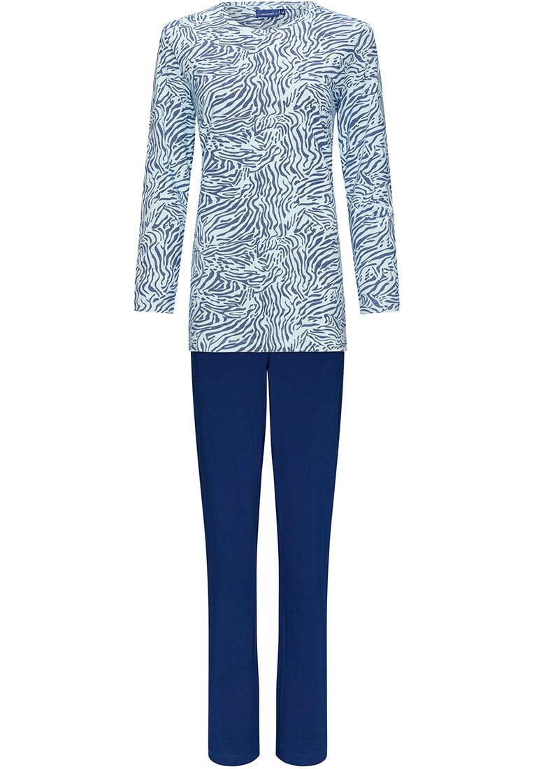 Dámské pyžamo 20232-160-2 modré se vzorem - Pastunette 42