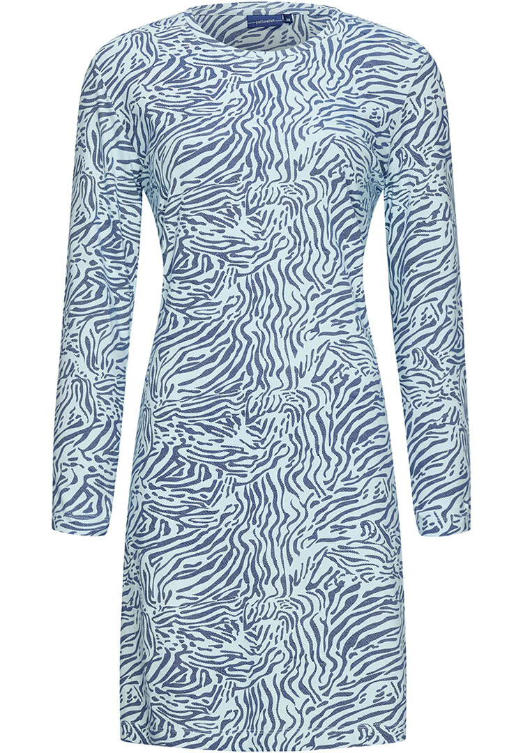 Dámská noční košile 10232-160-2 modrá se vzorem - Pastunette 40