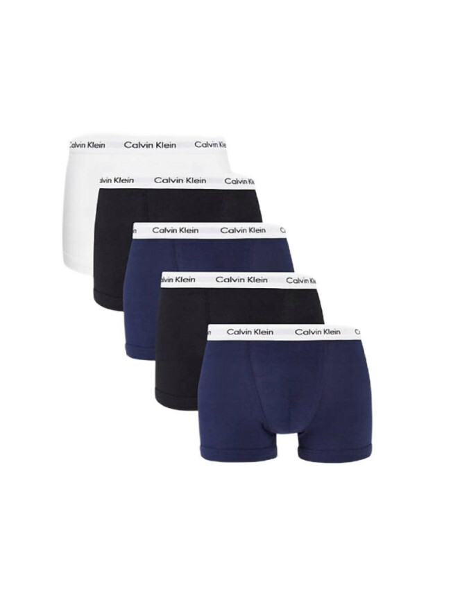 Pánské boxerky 5 pack NB2877A - Calvin Klein černo-bílo-modrá S