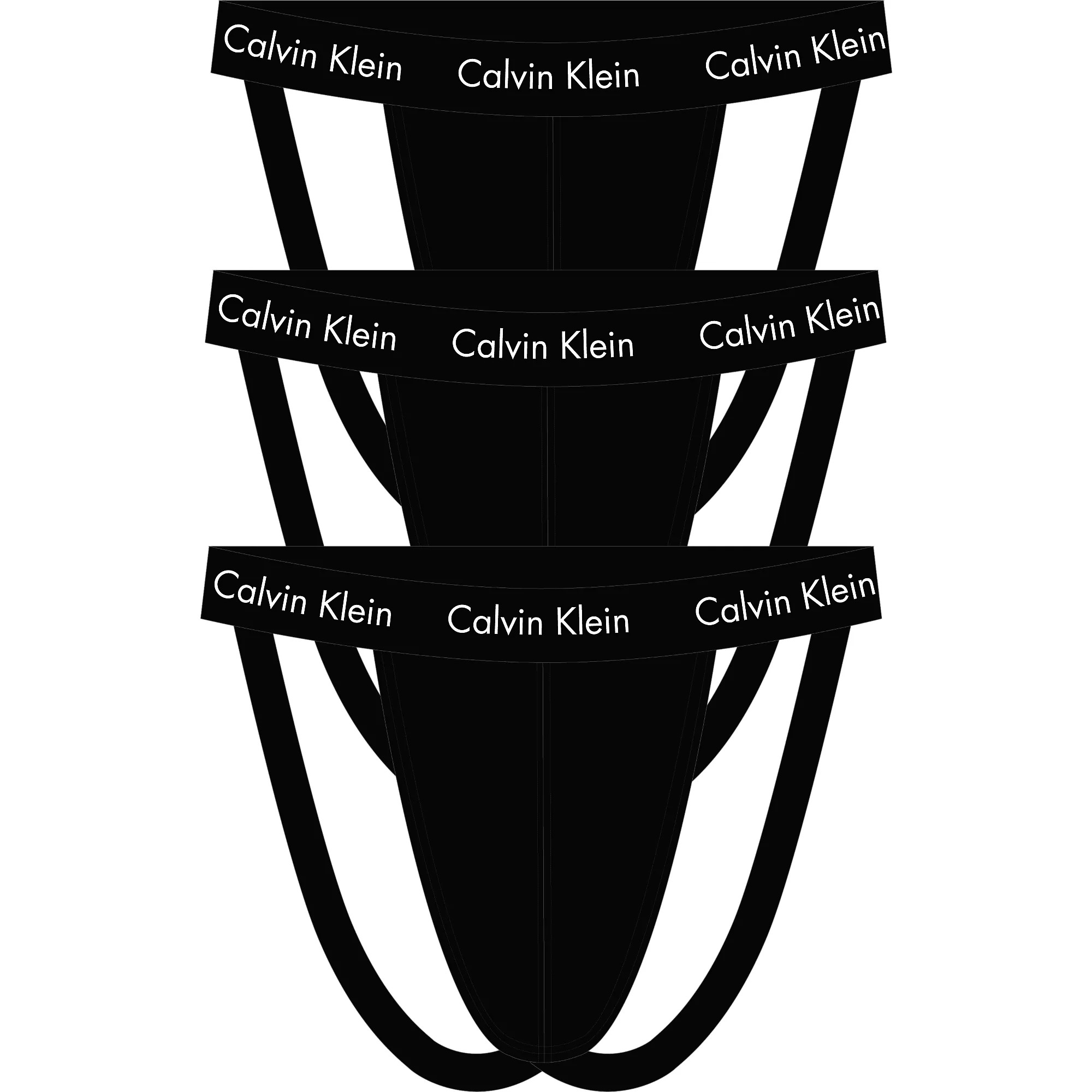 Pánská jocksy 3Pack 000NB3363A 9H1 černé - Calvin Klein M