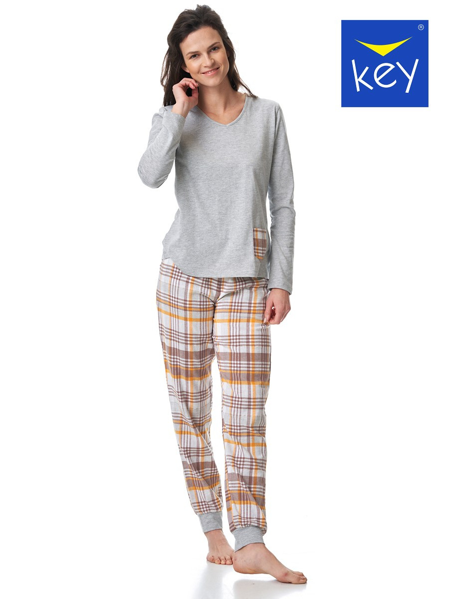 Dámské pyžamo LNS 458 B23 šedé - Key M