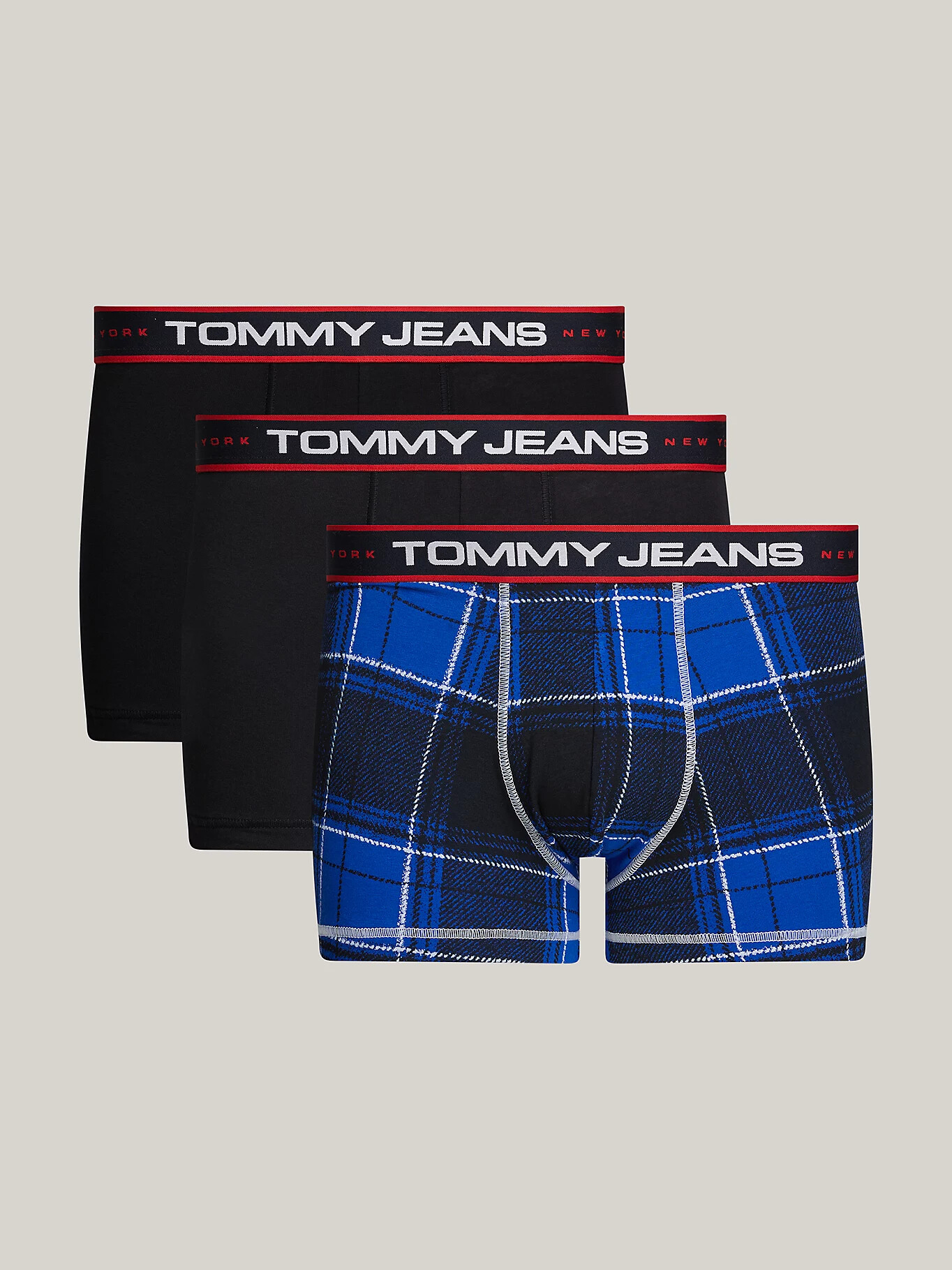 Pánské boxerky 3Pack TRUNK PRINT UM0UM03086 0SB - Tommy Hilfiger XL