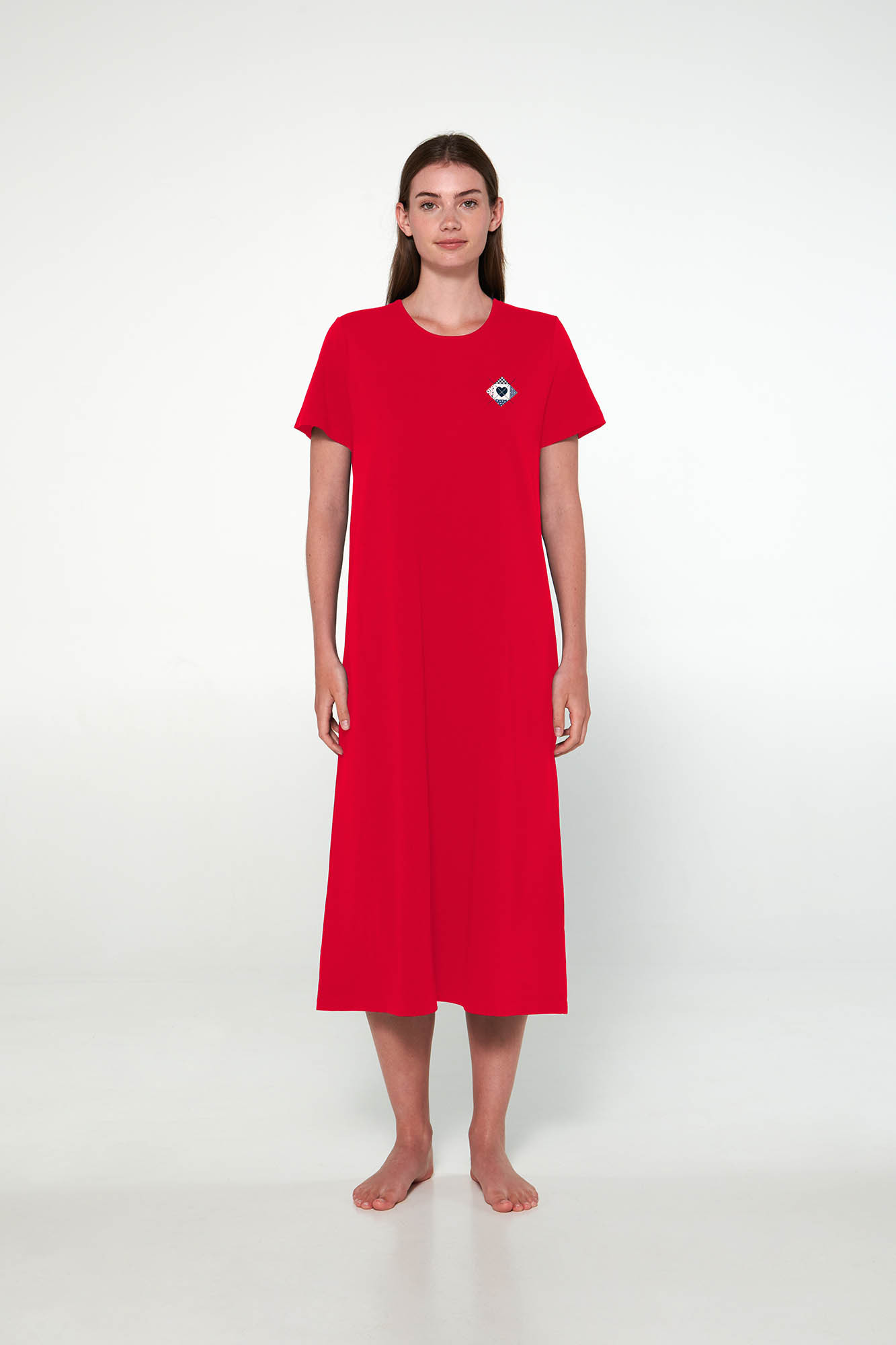 Dámská noční košile 19504 červená - Vamp XL
