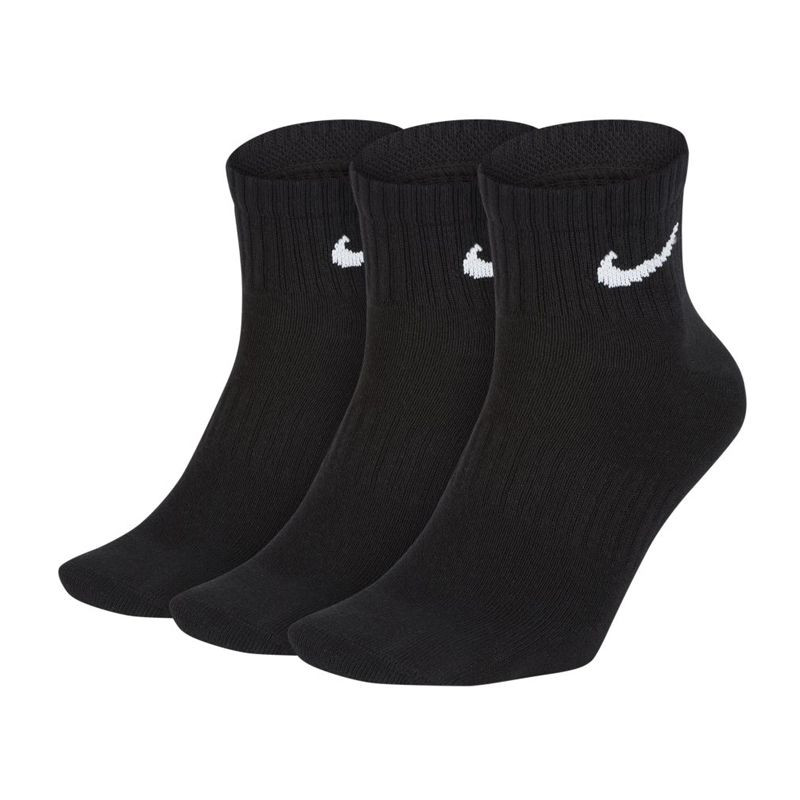 Pánské lehké ponožky Everyday Ankle 3Pak M SX7677-010 černé - Nike 42-46