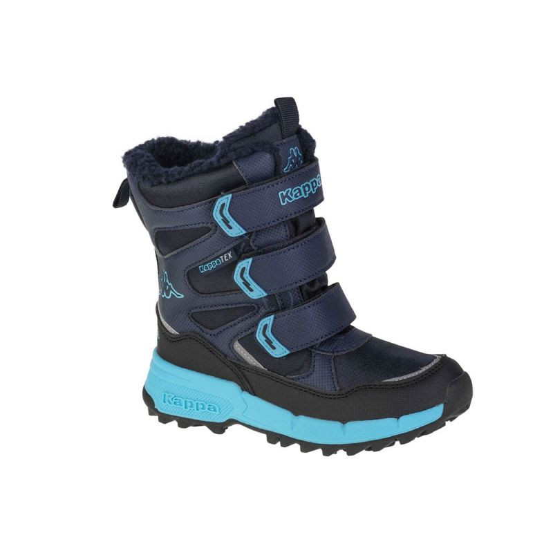 Dětská kotníková zimní obuv Jr 260902K-6766 Tmavě modrá s modrou - Kappa tm.modra - sv.modrá 26
