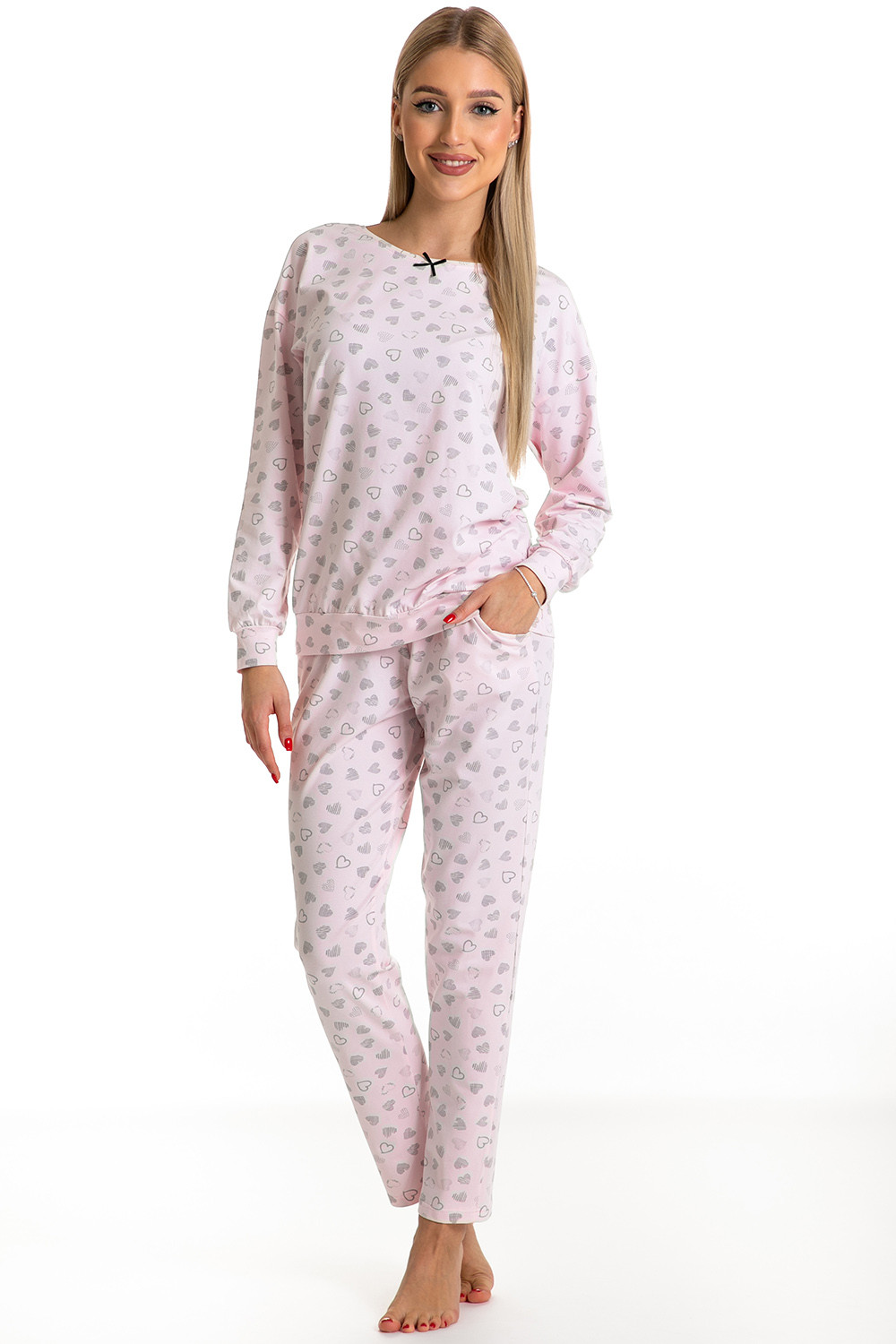 Dámské pyžamo PDD-41 růžové - Piu Bella 40
