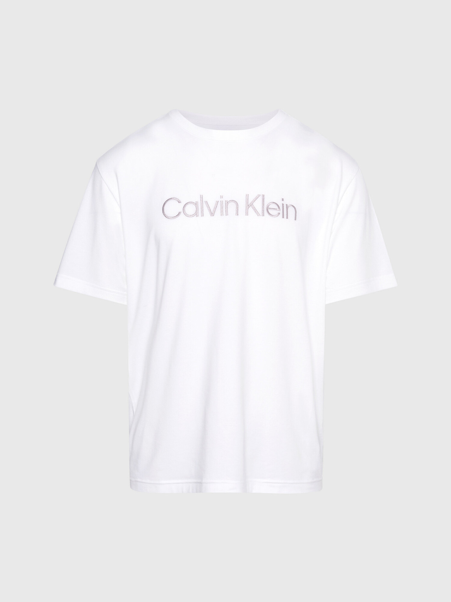 Pánské tričko na spaní S/S CREW NECK 000NM2501E 100 bílé - Calvin Klein XL