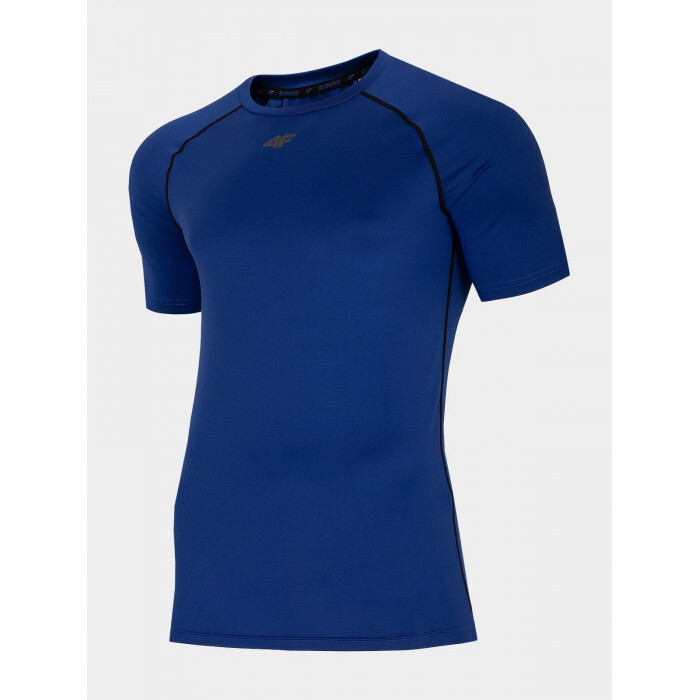 Pánské běžecké tričko H4L21-TSMF011 modré- 4F 3XL