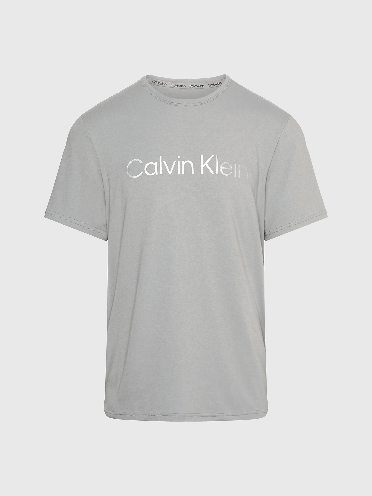 Pánské tričko na spaní 000NM2264E 5JX šedé - Calvin Klein M