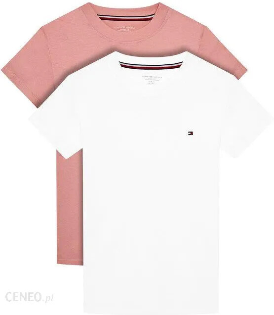 Dívčí trička 2Pack CN TEE SS UG0UG00307 0VP bílé/růžové - Tommy Hilfiger 14/16