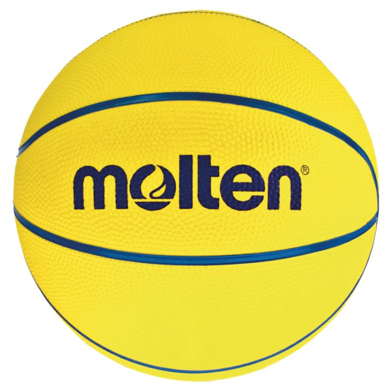 SPORT Junior basketbalový míč Light 290g SB4 mini Žlutý vzor - Molten žlutá s potiskem 4
