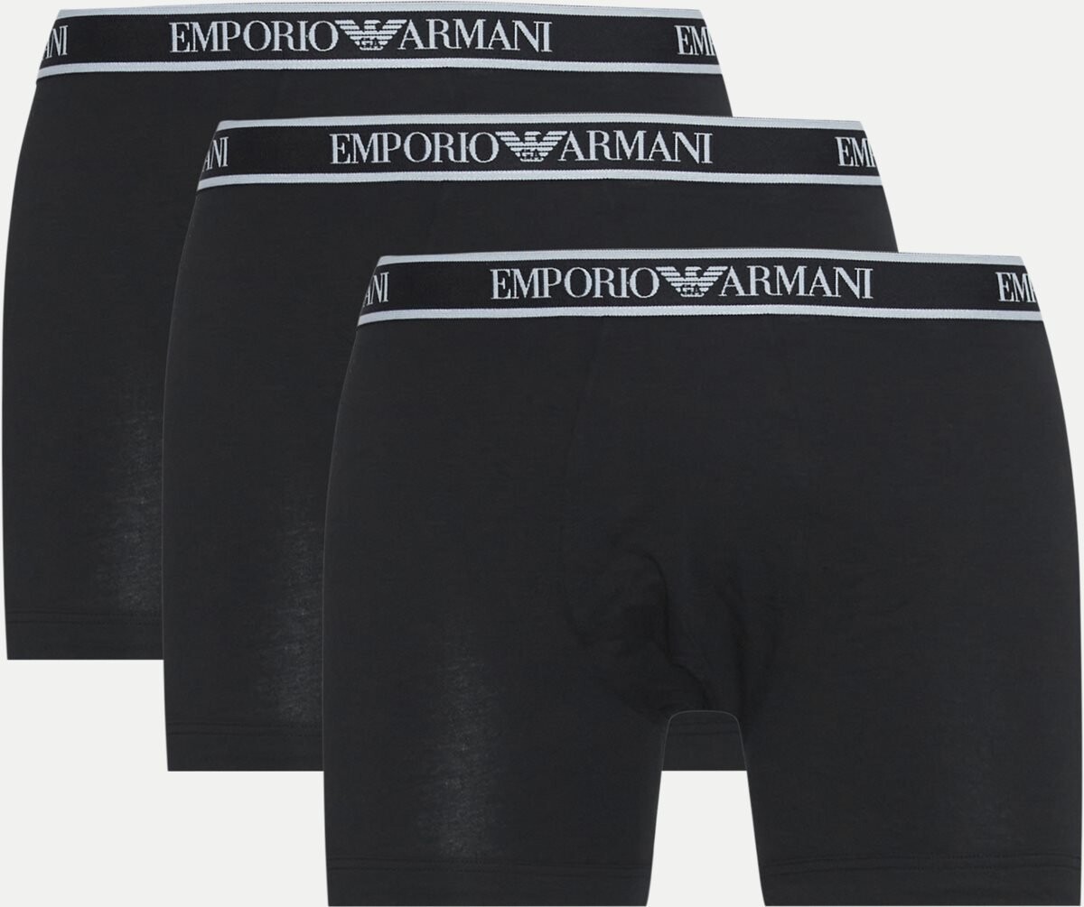 Pánské boxerky 3Pack 111473 4R717 černé - Emporio Armani M