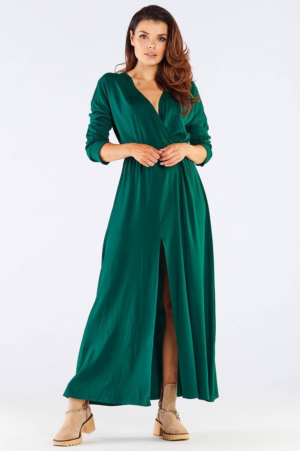 Dámské šaty A454 zelené - Awama L-40