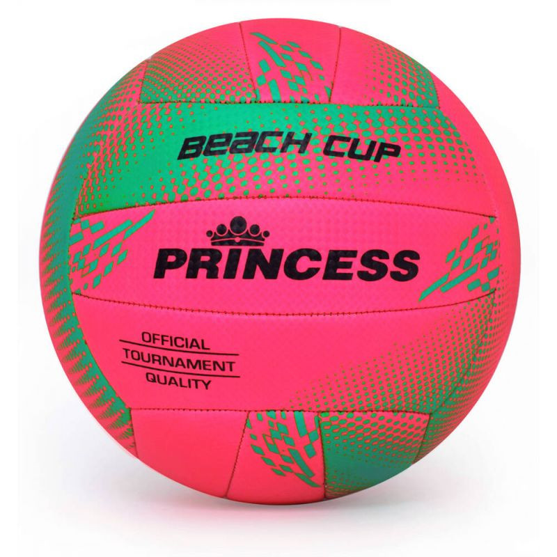 SPORT Míč volejbalový Princess Beach Cup Tmavě růžová se zelenou - SMJ sport růžová/zelená 5