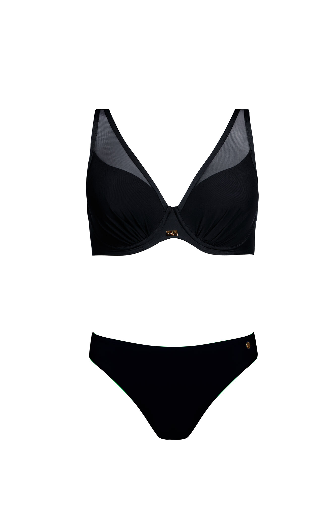 Dámské dvoudílné plavky Fashion 39 S940V39-19 černé - Self 46F