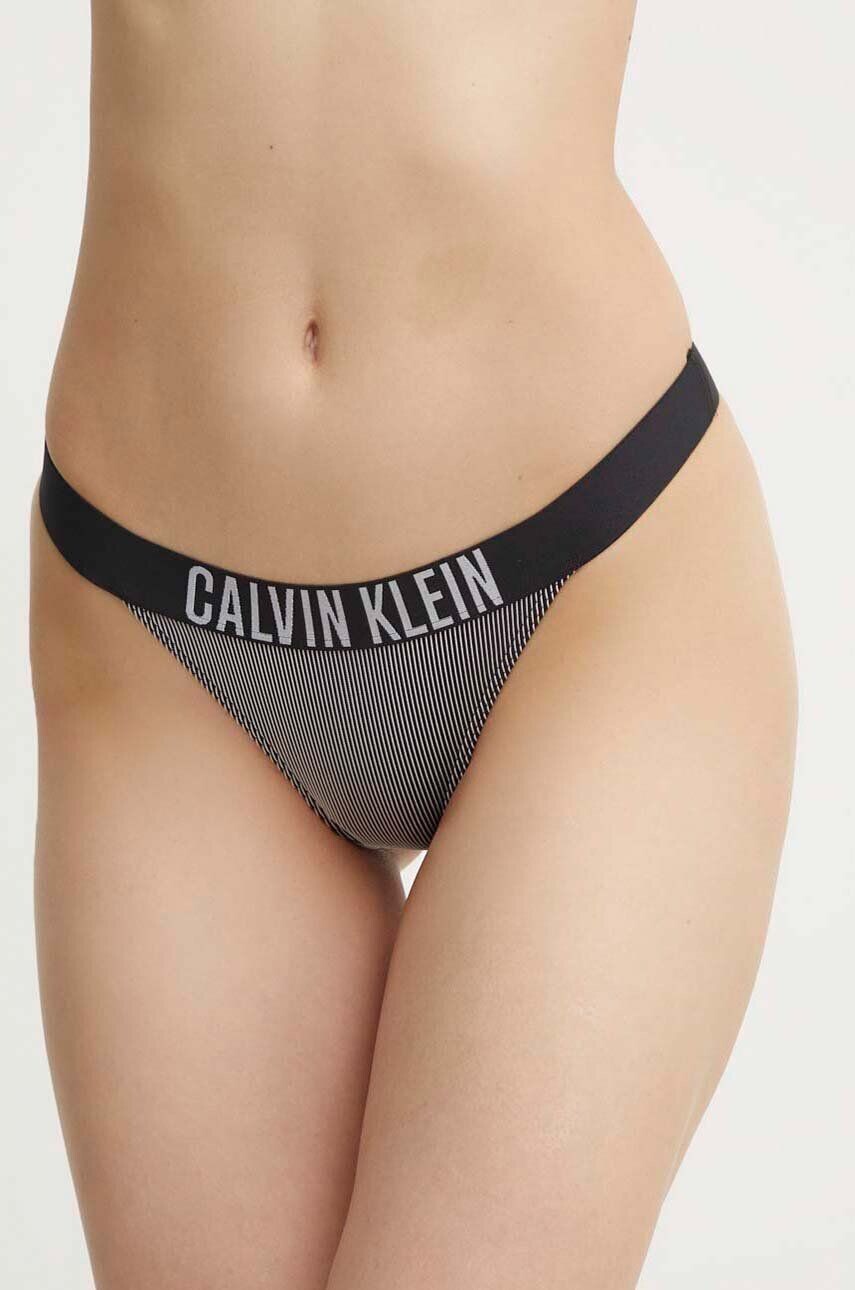 Dámské plavkové kalhotky KW0KW02611 BEH černé - Calvin Klein M
