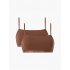 Dámská bralettka 2 pack 000QF6040E - W5K - Hnědá - Calvin Klein