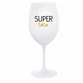 SKLENKA SUPER TÁTA - bílá sklenice na víno 350 ml SKLENKA SUPER TÁTA - bílá sklenice na víno 350 ml