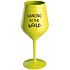 DANCING IN THE WINE - žltý nerozbitný pohár na víno 470 ml