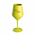 PROTOŽE BÝT KUCHAŘ NENÍ PRDEL - žlutá nerozbitná sklenice na víno 470 ml