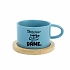 DÁME KAFE? DÁME. - modrý hrníček makronka 200 ml