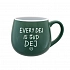EVERY DEJ IS GUD DEJ - zelený keramický hrníček 300 ml