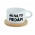 JÁ NA TO MRDÁM - bílý hrníček makronka 200 ml