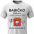 Dámské bavlněné tričko s potiskem - NEJLEPŠÍ DÁREK PRO BABIČKU - bílé 
