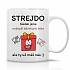 NEJLEPŠÍ DÁREK PRO STREJDU - klasický bílý keramický hrníček 300 ml