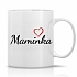 MAMINKA - klasický bílý keramický hrníček 300 ml
