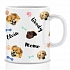 Personalizovaný klasický bílý keramický hrníček 300 ml s mazlíčky 