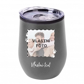 Personalizovaný termohrnek "BOWL" s fotkou mazlíčka a textem Personalizovaný termohrnek "BOWL" s fotkou mazlíčka a textem