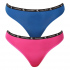 Dámská tanga Micro 1996 2Pack QD5035E-C0Z - Calvin Klein