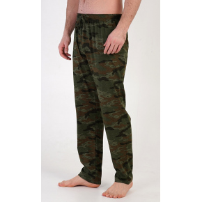 Pánské pyžamo kalhoty Army 4102 khaki - Gazzaz