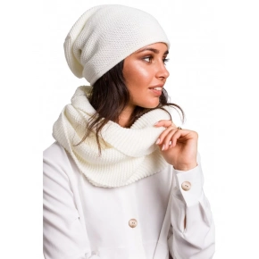 Dámská kruhová šála BK042 Ecru - BeWear