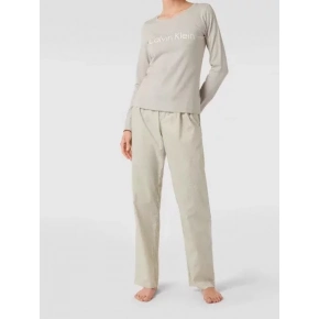 Dámské pyžamo QS6350E 1T6 - béžová - Calvin Klein
