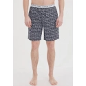 Pánské kraťasy na spaní NM1868E 5US tm.modrá s potiskem - Calvin Klein