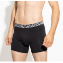Pánské boxerky 2 pack 111912 2F720 08649 šedá/černá - Emporio Armani