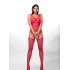 Okouzlující bodystocking Leisha červený - Anais