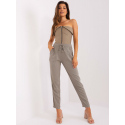 Dámské kalhoty D73760M61869O Khaki - Sublevel