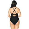 Dámské jednodílné plavky CS001605 Černá - Curvy Kate