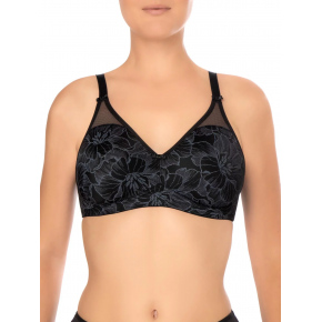Dámská podprsenka Vision Bloom 0203288 434 / 433 black bloom - Felina