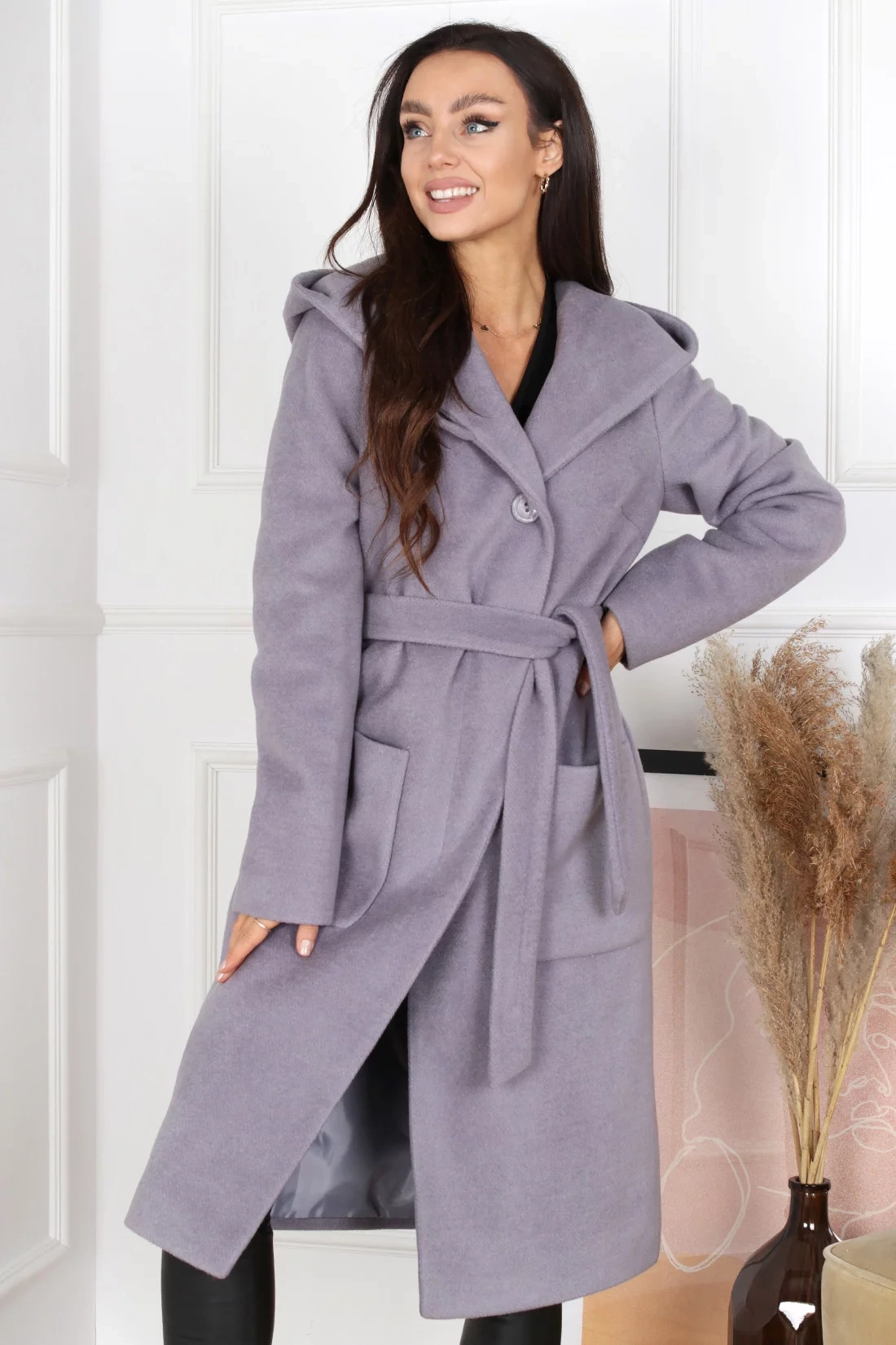 Dámský kabát Azalia Šedá - Merce - Amoresa.cz