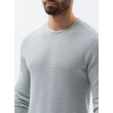Pánský svetr E121 Světle šedá - Ombre