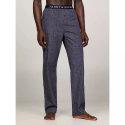 Pánské pyžamové kalhoty UM0UM02993 02E tm. modré s potiskem - Tommy Hilfiger